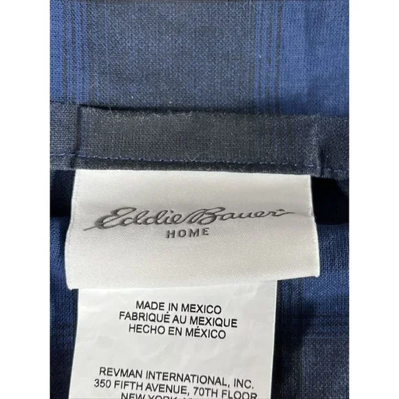 Eddie Bauer  Plaid Bears & Trees Pair Twin Pillow  Shams - Picture 5 of 10